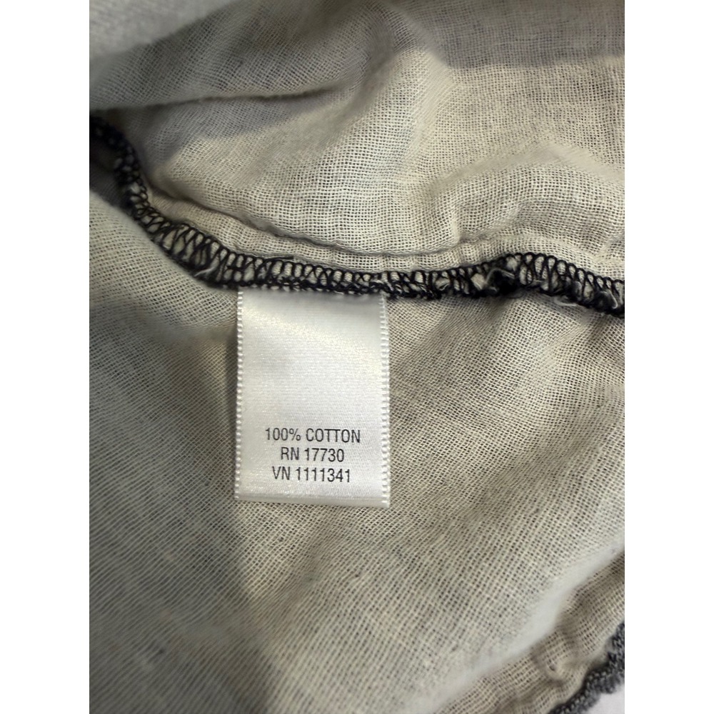Converse Button Gray Dress Cotton Size Medium Grunge Punk Edgy Skater Streetwear - Picture 7 of 7
